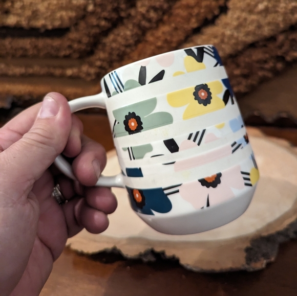 Starbucks Cherry Blossom Sakura Ceramic Floral Striped Coffee Mug 12Oz Spring - Picture 4 of 6